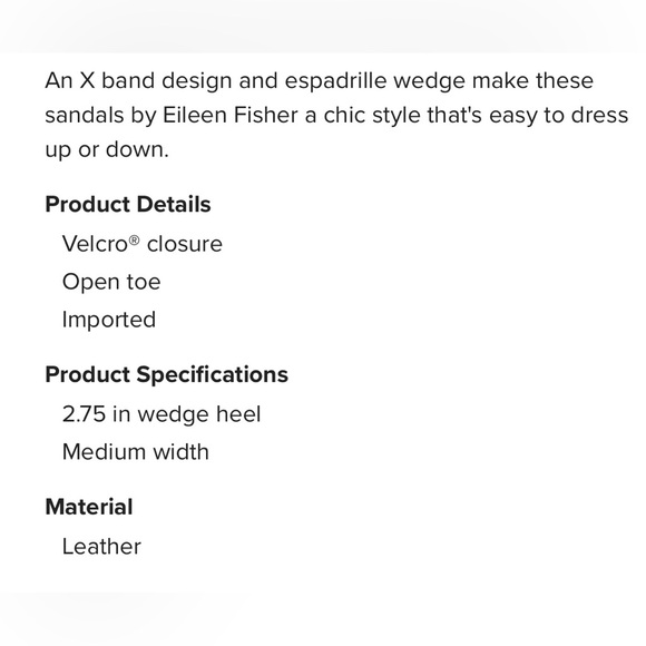 NWOT Eileen Fisher Willow Wedge Espadrilles Sandals blush Pink leather SZ 9 - Picture 13 of 16